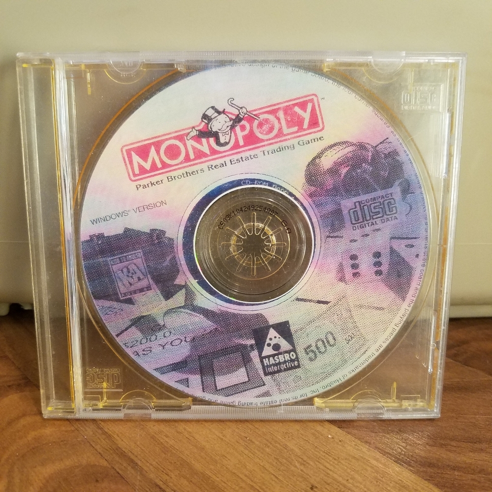 Monopoly PC CD-ROM Software Video Game for Windows tub19